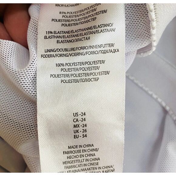 Beach Party One Piece Swimsuit Ladies Swim Suit Pink & Blue Multi US Plus 24 - Picture 6 of 6